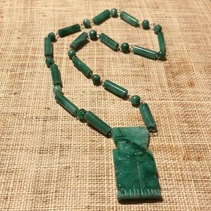 Jade Statue Necklace